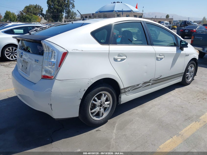 Vin: jtdkn3du8a0228869, lot: 46599786, toyota prius iii 20104