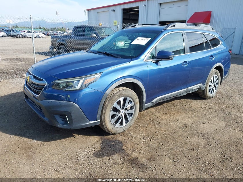 Vin: 4s4btacc1l3116950, lot: 46599788, subaru outback premium 20202