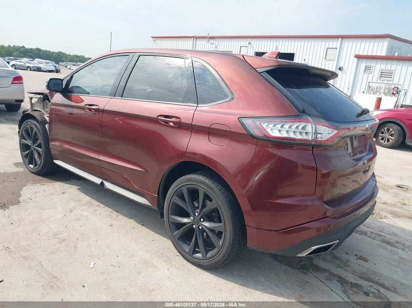Vin: 2fmpk3ap7fbc39036, lot: 46599795, ford edge sport 20153