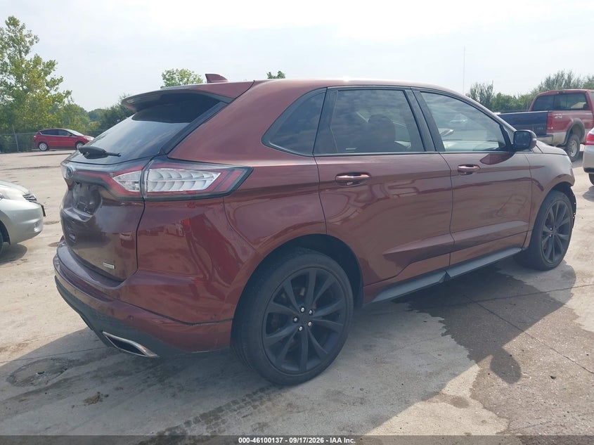 Vin: 2fmpk3ap7fbc39036, lot: 46599795, ford edge sport 20154