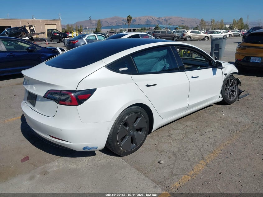 Vin: 5yj3e1ea1mf982554, lot: 46599804, tesla model 3 standard range plus rear-wheel drive 20214