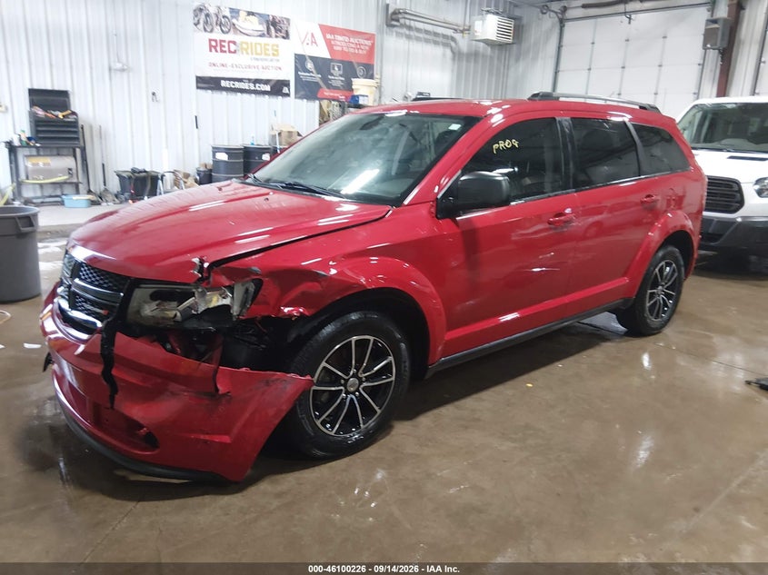 Vin: 3c4pdcab8jt429721, lot: 46599884, dodge journey se 20182