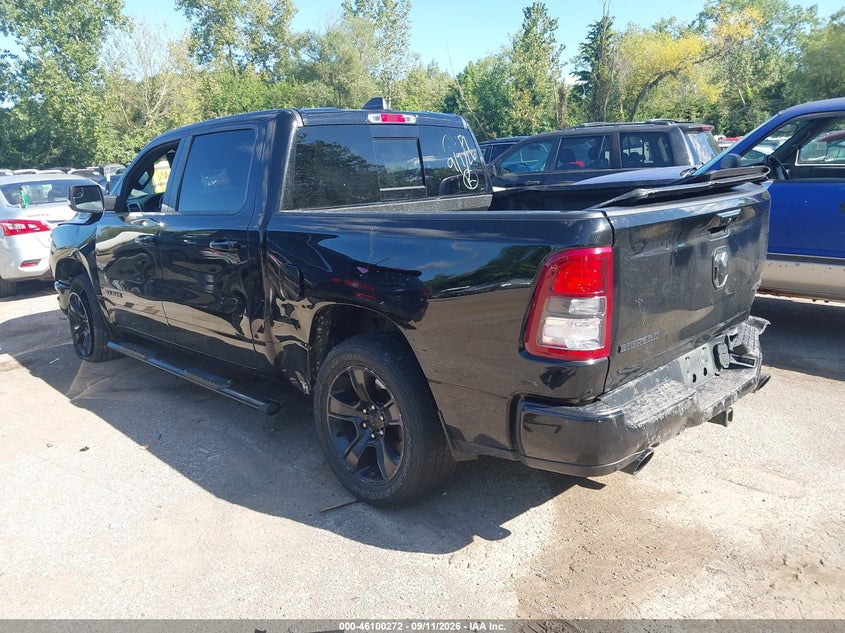Vin: 1c6srfft5ln348409, lot: 46599930, ram 1500 big horn  4x4 5'7 box 20203