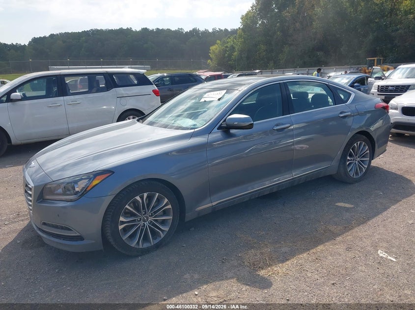Vin: kmhgn4jexfu034722, lot: 46599990, hyundai genesis 3.8 20152