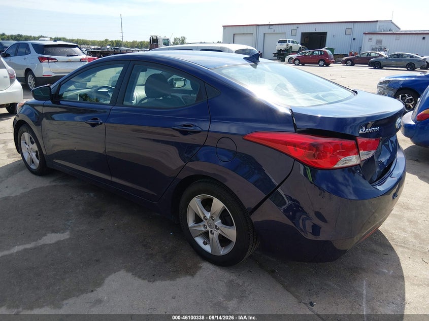 Vin: 5npdh4ae7ch064099, lot: 46599997, hyundai elantra gls 20123