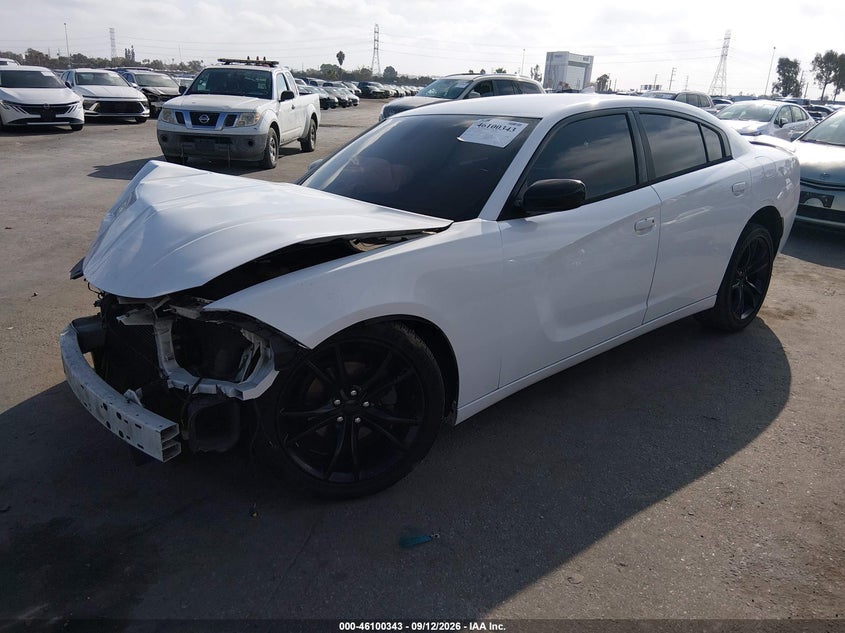 Vin: 2c3cdxhg1gh281747, lot: 46600001, dodge charger sxt 20162