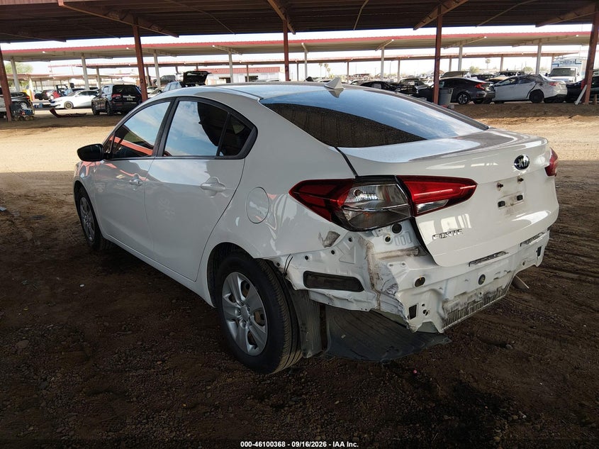Vin: 3kpfk4a79je183589, lot: 46600026, kia forte lx 20183