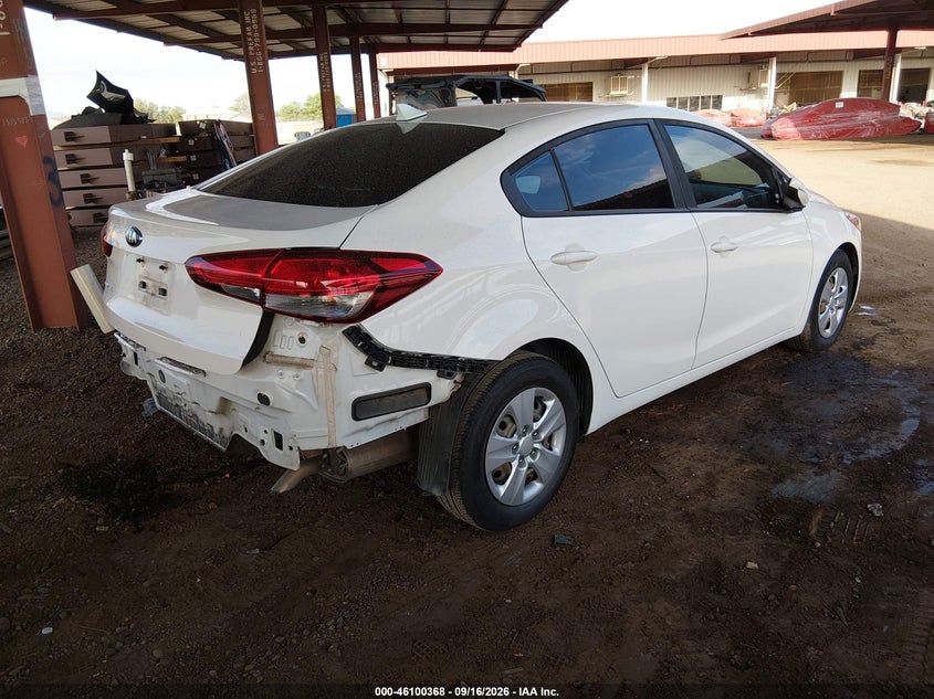 Vin: 3kpfk4a79je183589, lot: 46600026, kia forte lx 20184