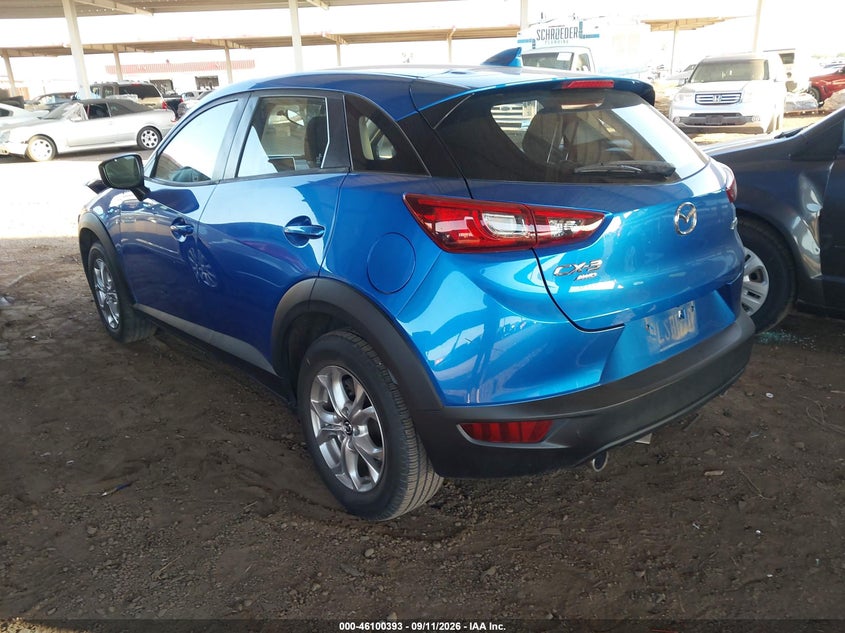 Vin: jm1dkfb70h0166278, lot: 46600051, mazda cx-3 sport 20173