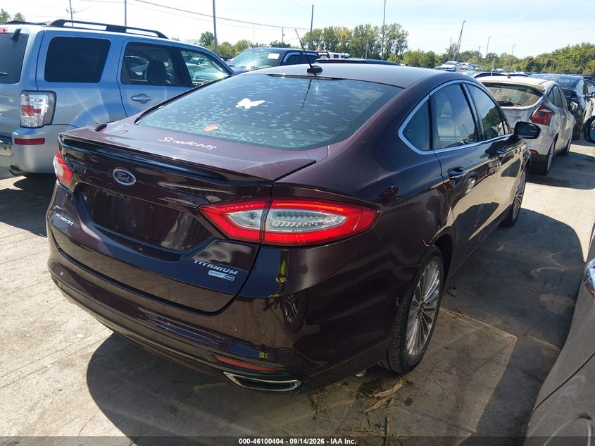 Vin: 3fa6p0d94dr324403, lot: 46600062, ford fusion titanium 20134