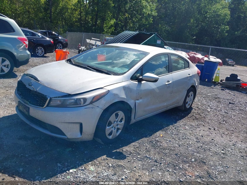 Vin: 3kpfk4a77he028016, lot: 46600075, kia forte lx 20172