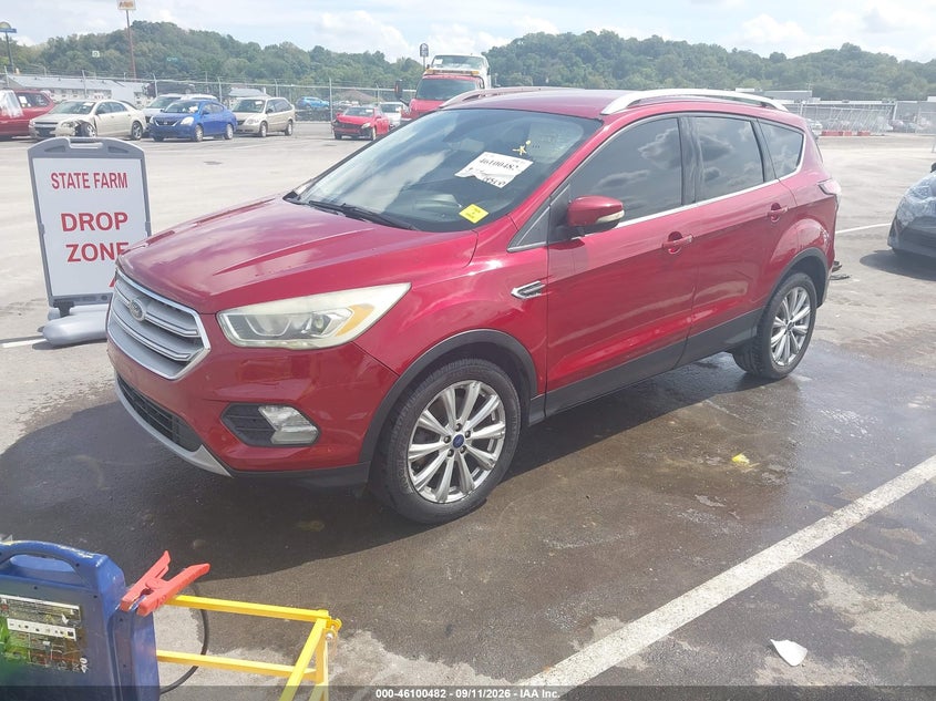 Vin: 1fmcu0j93hub49128, lot: 46600140, ford escape titanium 20172