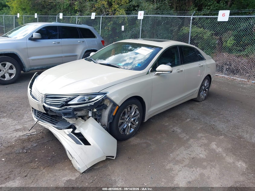 Vin: 3ln6l2j9xgr618264, lot: 46600183, lincoln mkz 20162