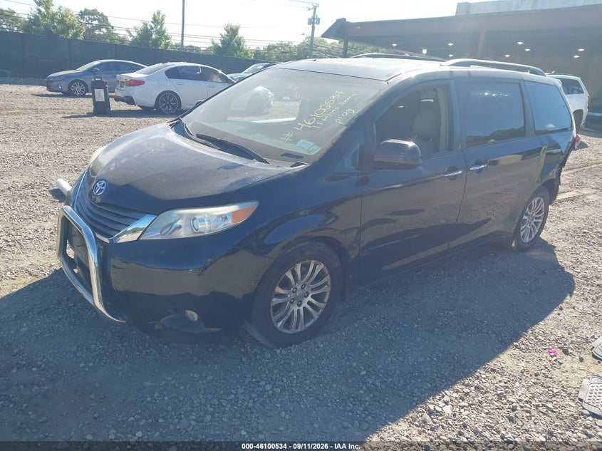 Vin: 5tdyk3dc0bs078717, lot: 46600192, toyota sienna xle v6 20112