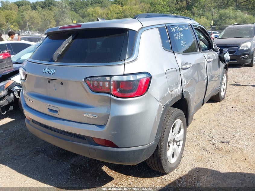Vin: 3c4njdbb6jt255944, lot: 46600204, jeep compass latitude 4x4 20184