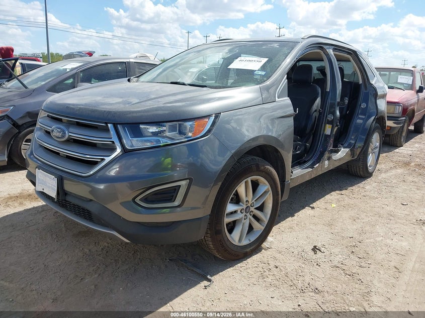 Vin: 2fmtk3j87fbb99841, lot: 46600208, ford edge sel 20152