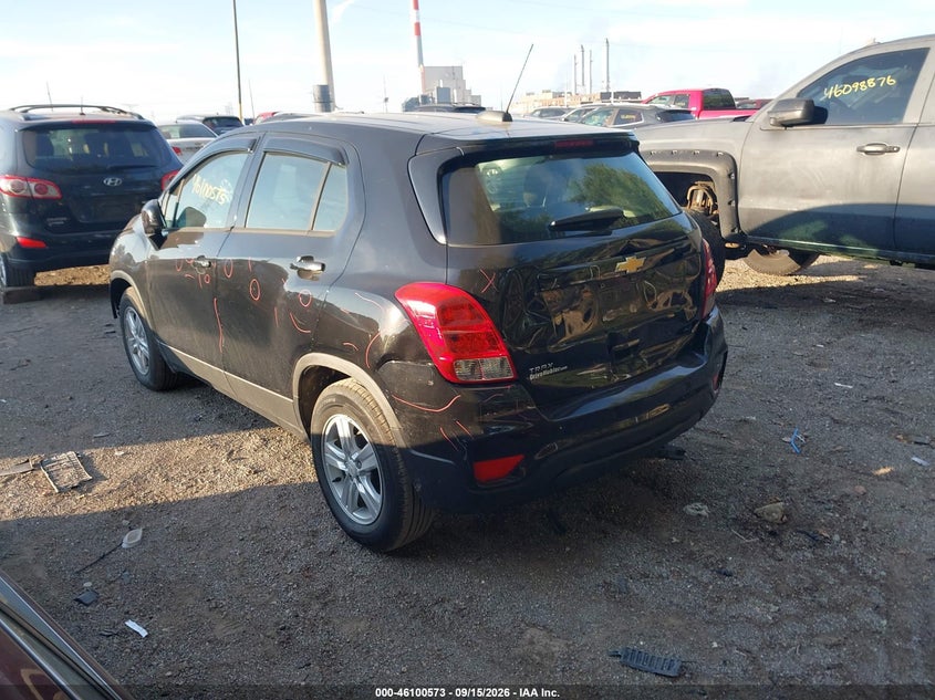 Vin: kl7cjksb6lb070922, lot: 46600231, chevrolet trax fwd ls 20203