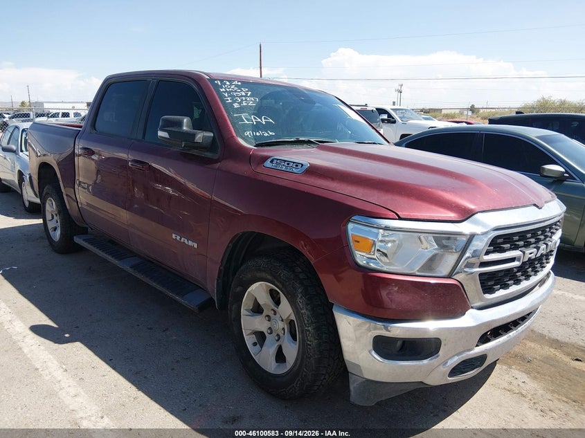 Vin: 1c6srfft1nn249587, lot: 46600241, ram 1500 big horn  4x4 5'7 box 2022 img_1