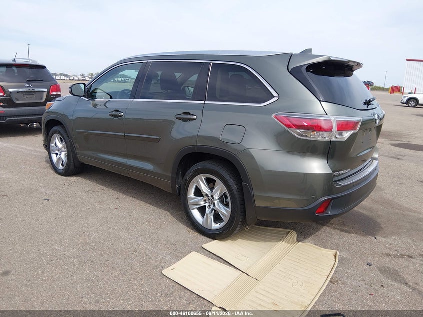 Vin: 5tddkrfh5gs271110, lot: 46600313, toyota highlander limited v6 20163