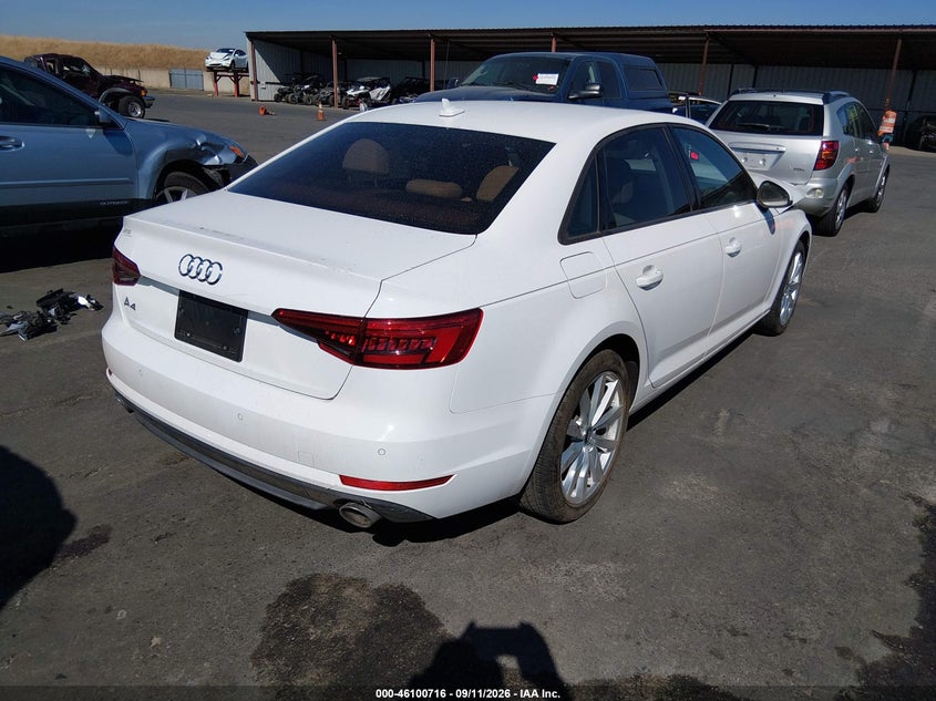 Vin: waugnaf47hn004350, lot: 46600374, audi a4 2.0t premium 20174