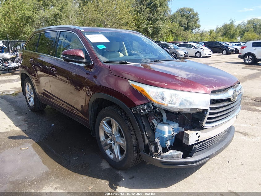 Vin: 5tddkrfh3fs117655, lot: 46600413, toyota highlander limited platinum v6 2015 img_1