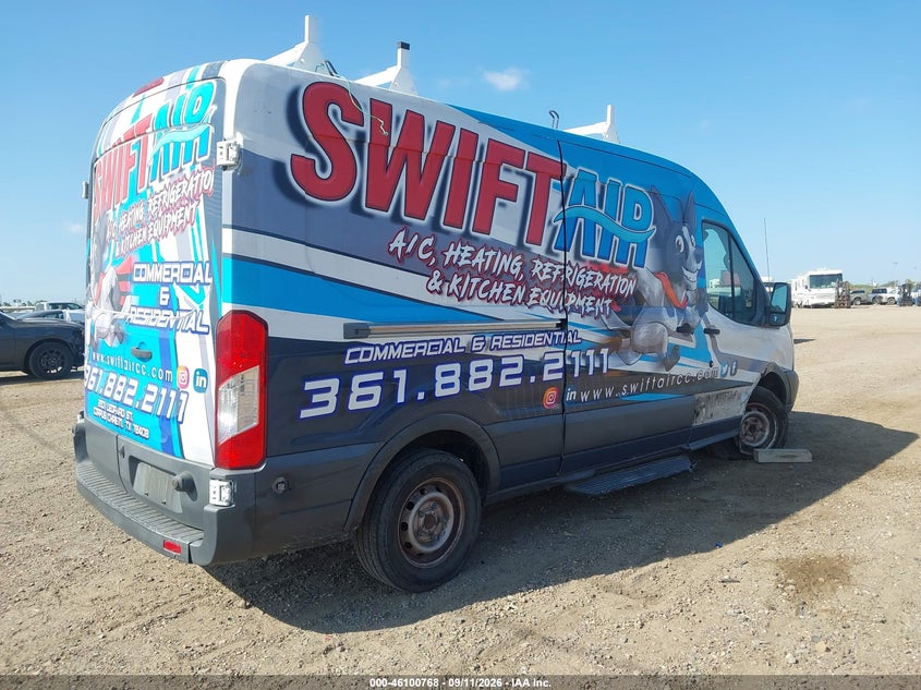 Vin: 1ftnr2cm1fkb05603, lot: 46600426, ford transit-250 20154