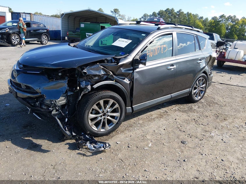 Vin: jtmdfrev2gj061119, lot: 46600441, toyota rav4 limited 20162