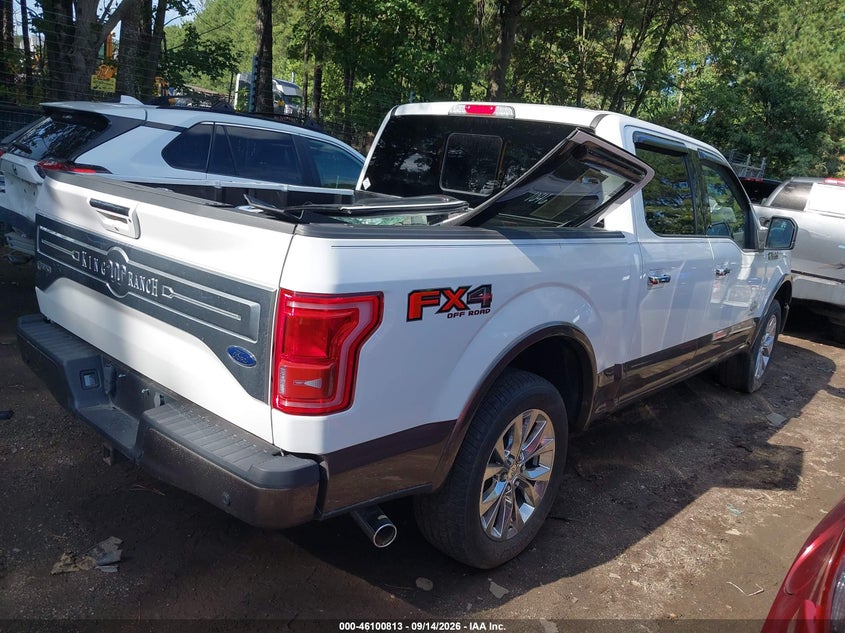 Vin: 1ftew1egxhfc11201, lot: 46600471, ford f-150 king ranch 20174