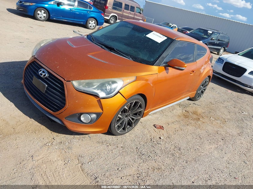 Vin: kmhtc6ae6fu226008, lot: 46600525, hyundai veloster turbo 20152