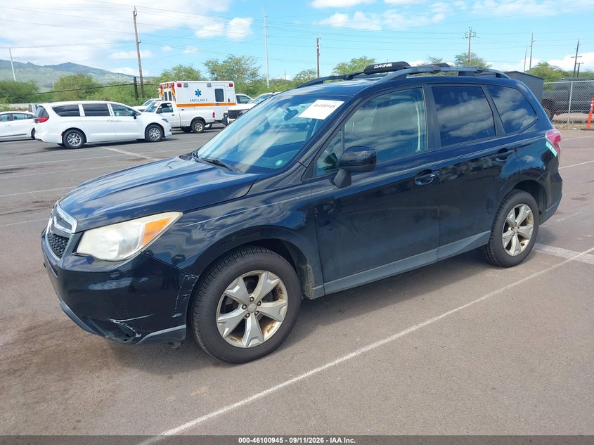 Vin: jf2sjaec4eh436312, lot: 46600603, subaru forester 2.5i premium 20142