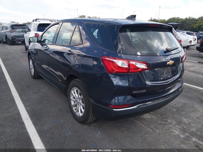 Vin: 3gnaxhev3js539765, lot: 46600607, chevrolet equinox ls 20183