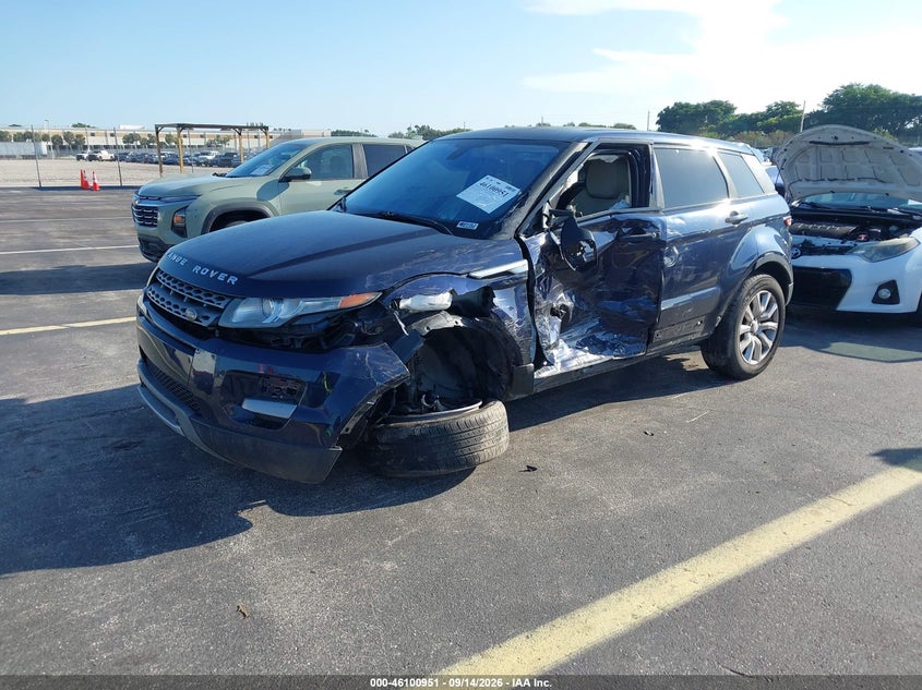 Vin: salvn2bg6eh885917, lot: 46600609, land rover range rover evoque pure 20142