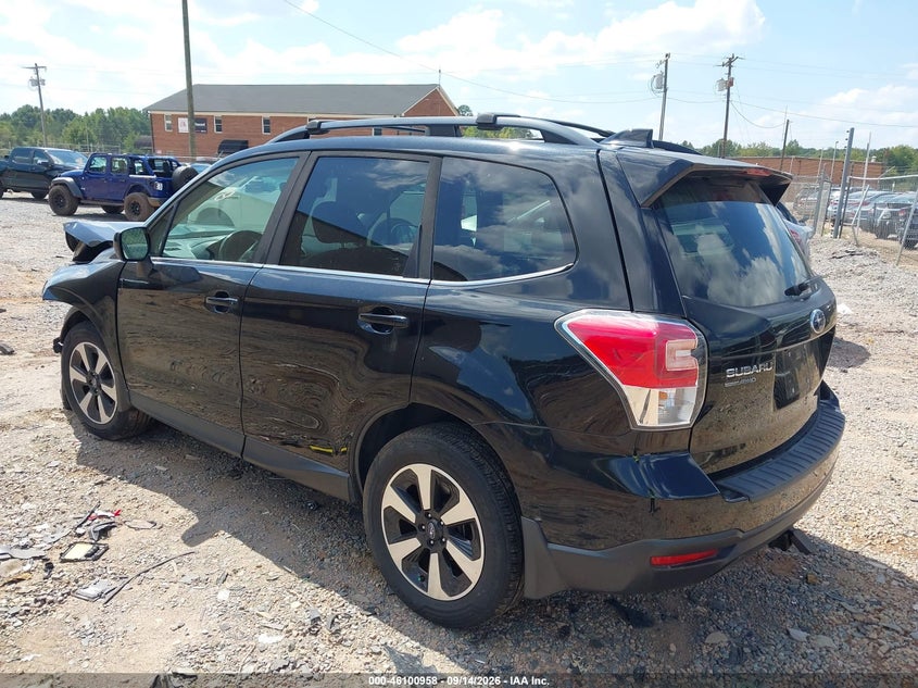 Vin: jf2sjajc9jh518715, lot: 46600616, subaru forester 2.5i limited 20183