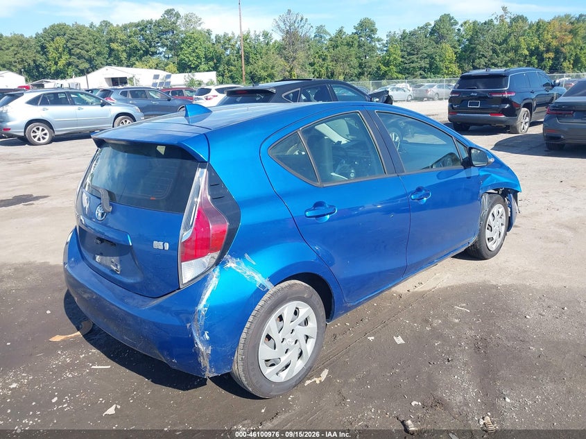 Vin: jtdkdtb33f1095906, lot: 46600631, toyota prius c one 20154