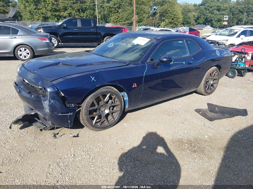 Vin: 2c3cdzfj4gh168532, lot: 46600665, dodge challenger r/t scat pack 20162