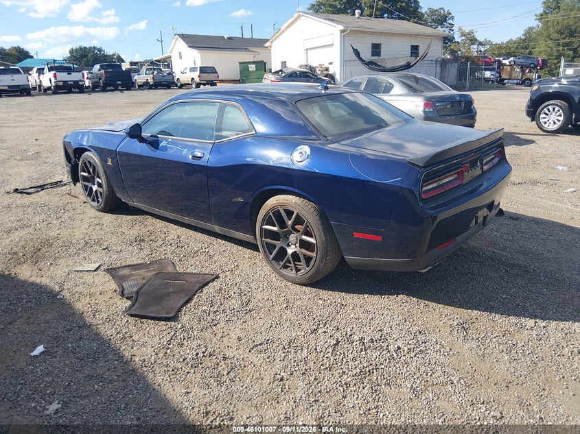 Vin: 2c3cdzfj4gh168532, lot: 46600665, dodge challenger r/t scat pack 20163
