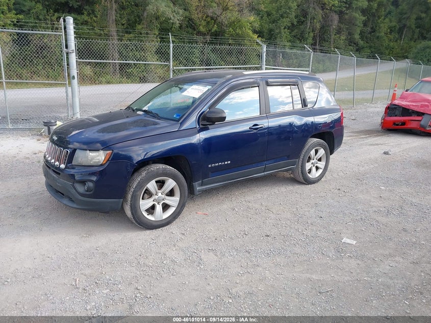 Vin: 1c4njdbb7ed858512, lot: 46600672, jeep compass sport 20142
