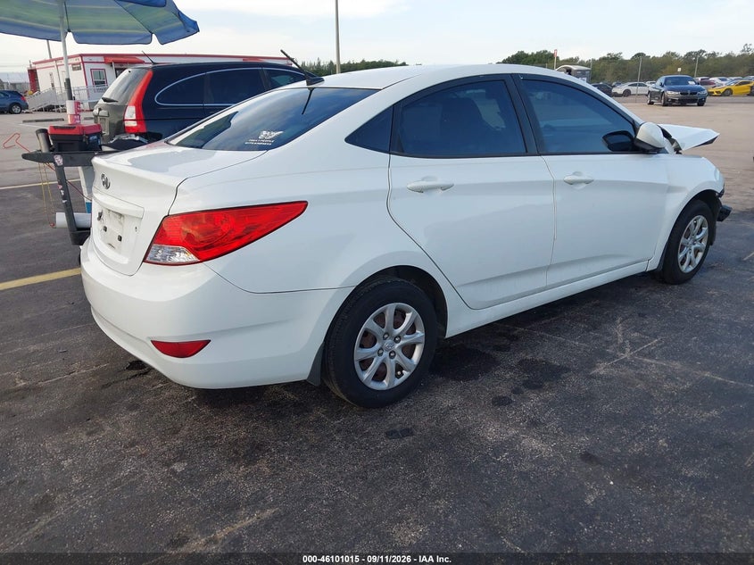 Vin: kmhct4ae7du459218, lot: 46600673, hyundai accent gls 20134