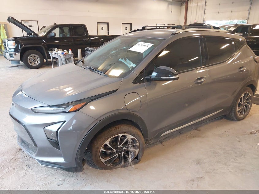 Vin: 1g1fz6s04n4104225, lot: 46600693, chevrolet bolt euv fwd premier 20222