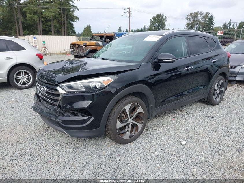 Vin: km8j3ca24gu220981, lot: 46600714, hyundai tucson limited 20162