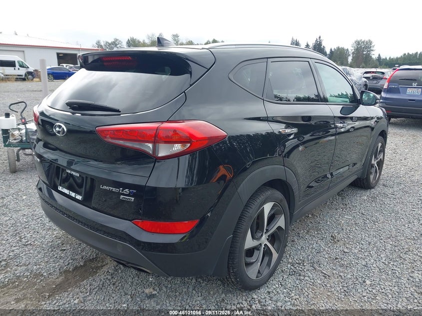 Vin: km8j3ca24gu220981, lot: 46600714, hyundai tucson limited 20164