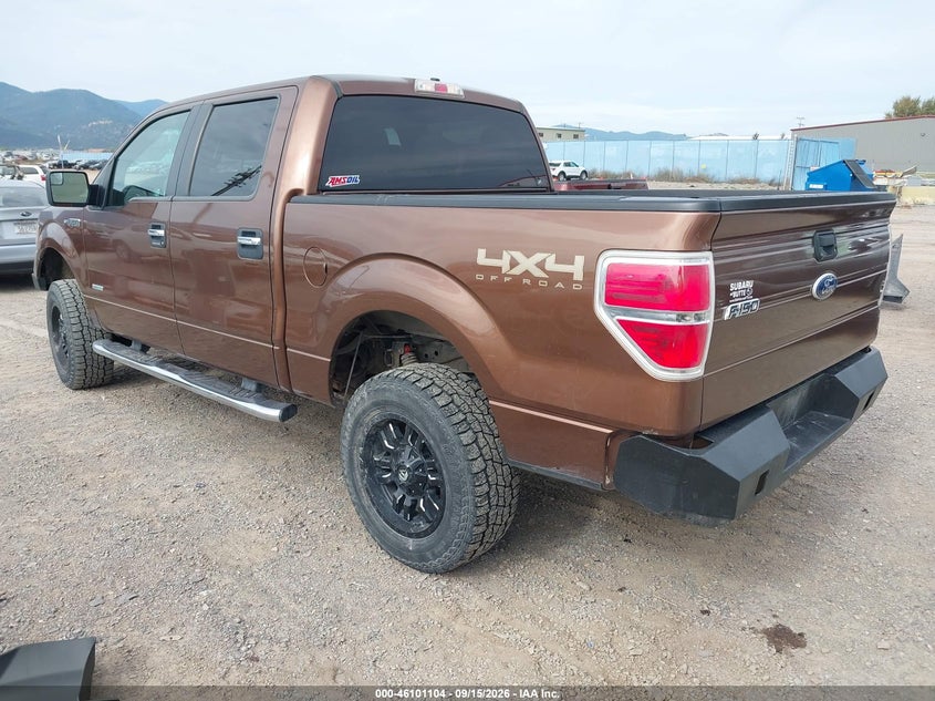 Vin: 1ftfw1et9cfb73311, lot: 46600762, ford f-150 xlt 20123