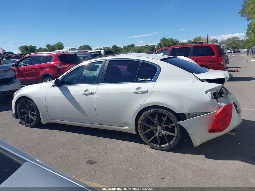 INFINITI G37X 2013 VIN JN1CV6AR5DM354483