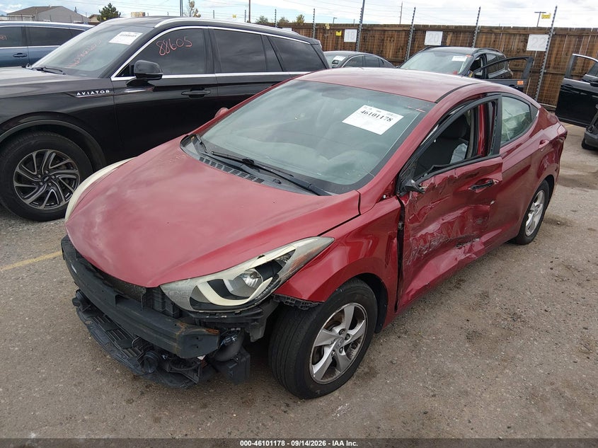 Vin: 5npdh4ae0fh578655, lot: 46600836, hyundai elantra se 20152
