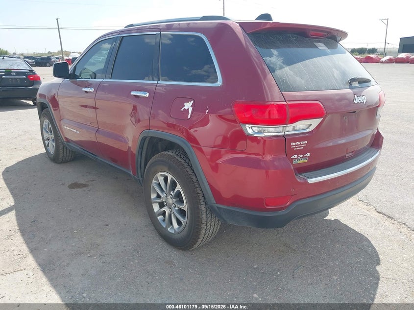 Vin: 1c4rjfbg9fc215921, lot: 46600837, jeep grand cherokee limited 20153