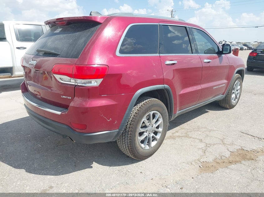 Vin: 1c4rjfbg9fc215921, lot: 46600837, jeep grand cherokee limited 20154