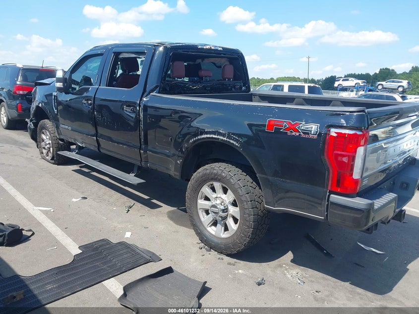 Vin: 1ft7w2bt7jec35791, lot: 46600890, ford f-250 platinum 20183