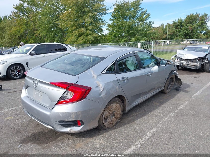 Vin: 2hgfc2f67lh593110, lot: 46600949, honda civic lx 20204