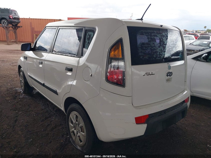 Vin: kndjt2a15a7106970, lot: 46601002, kia soul 20103