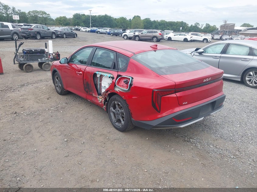 Vin: 3kpft4de1se246998, lot: 46601011, kia k4 lxs 20253